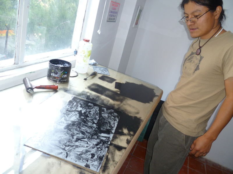 Gilberto Delgado en Laboratorio