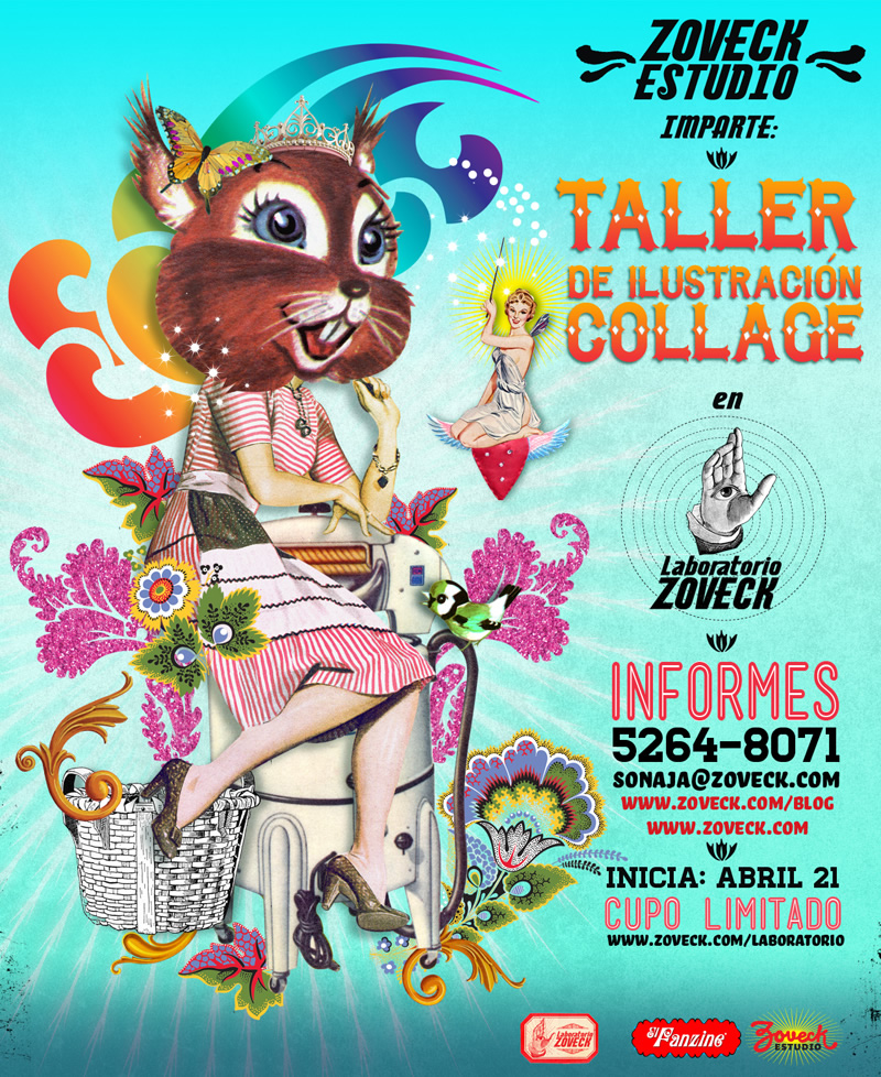Taller de Ilustración Collage por Zoveck Estudio