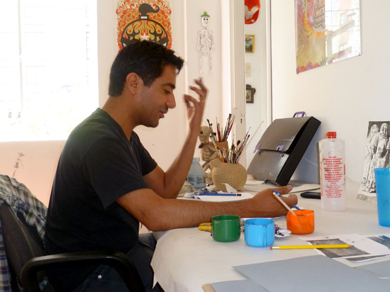 Carlos Pérez Bucio en laboratorio